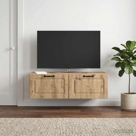 vidaXL Wall-Mounted TV Cabinet 98 x 41 x 30 cm Artisan Oak