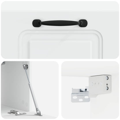 vidaXL Wall-Mounted TV Cabinet White 59.5 x 31 x 30 cm Engineered Wood
