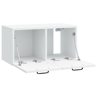 vidaXL Wall-Mounted TV Cabinet White 59.5 x 31 x 30 cm Engineered Wood
