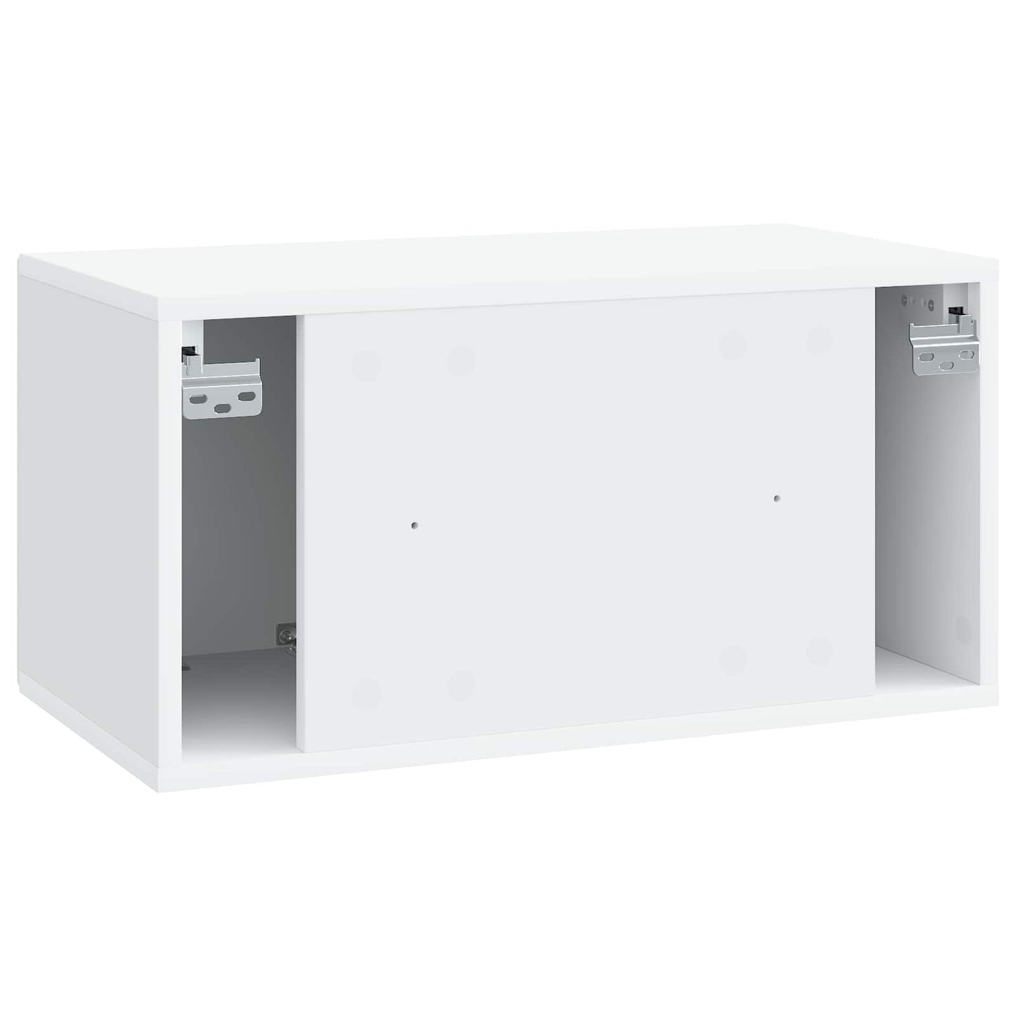 vidaXL Wall-Mounted TV Cabinet White 59.5 x 31 x 30 cm Engineered Wood