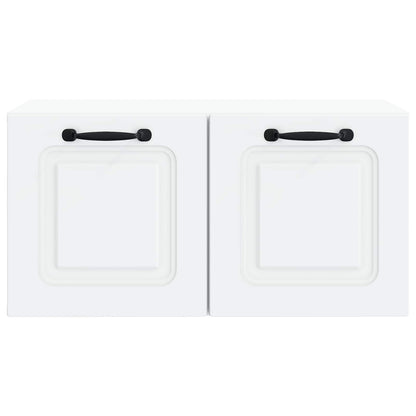 vidaXL Wall-Mounted TV Cabinet White 59.5 x 31 x 30 cm Engineered Wood