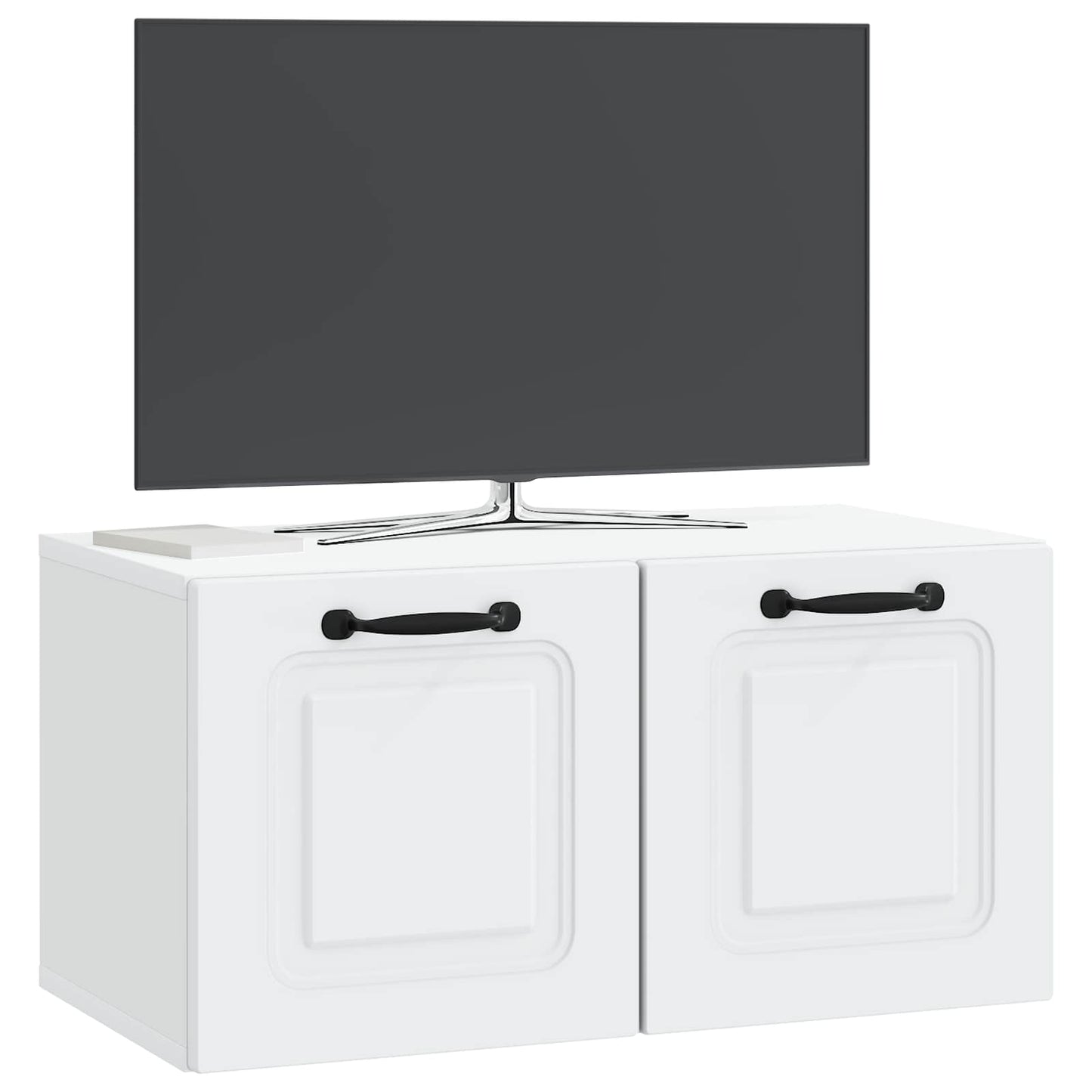 vidaXL Wall-Mounted TV Cabinet White 59.5 x 31 x 30 cm Engineered Wood