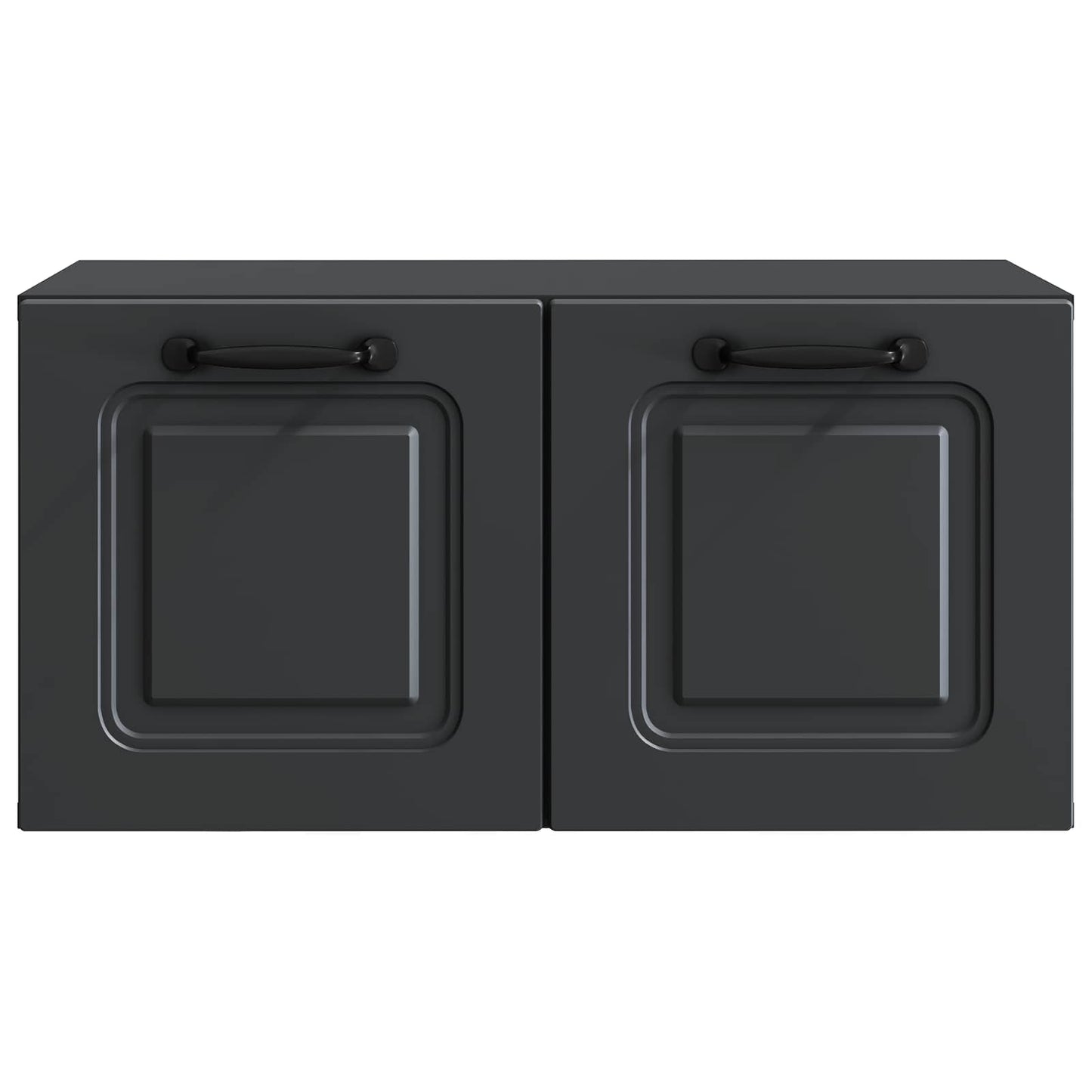 vidaXL Wall-Mounted TV Cabinet Black 59.5 x 31 x 30 cm Engineered Wood