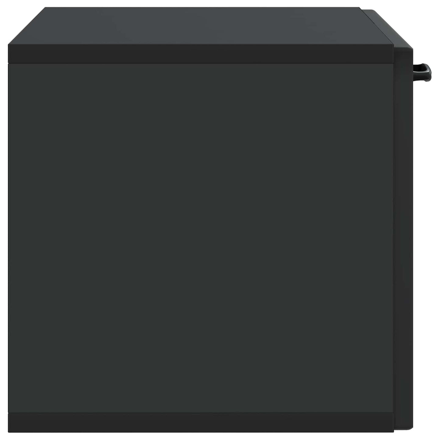 vidaXL Wall-Mounted TV Cabinet Black 59.5 x 31 x 30 cm Engineered Wood