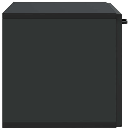 vidaXL Wall-Mounted TV Cabinet Black 59.5 x 31 x 30 cm Engineered Wood