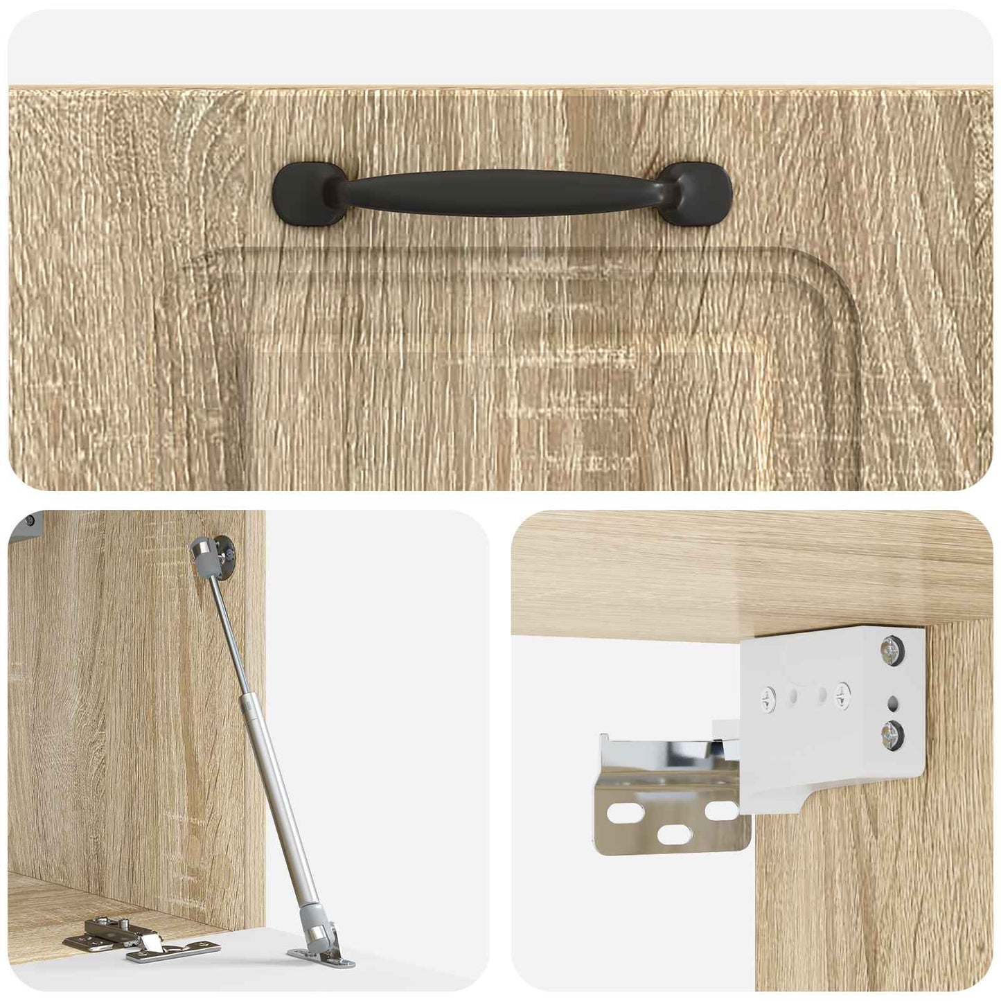 vidaXL Wall-Mounted TV Cabinet Sonoma Oak 59.5 x 31 x 30 cm