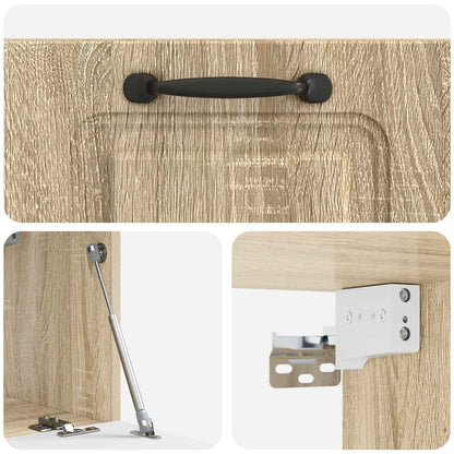 vidaXL Wall-Mounted TV Cabinet Sonoma Oak 59.5 x 31 x 30 cm