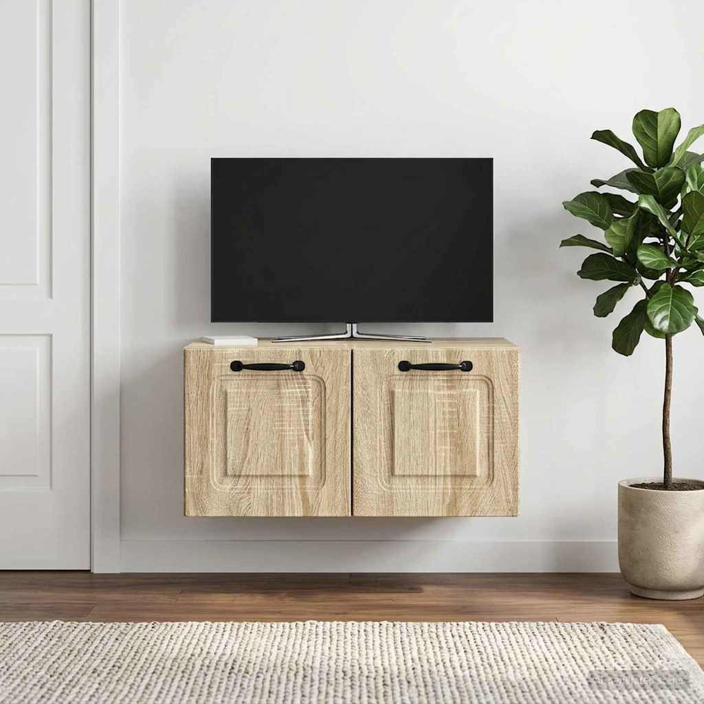 vidaXL Wall-Mounted TV Cabinet Sonoma Oak 59.5 x 31 x 30 cm