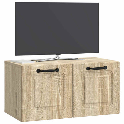 vidaXL Wall-Mounted TV Cabinet Sonoma Oak 59.5 x 31 x 30 cm