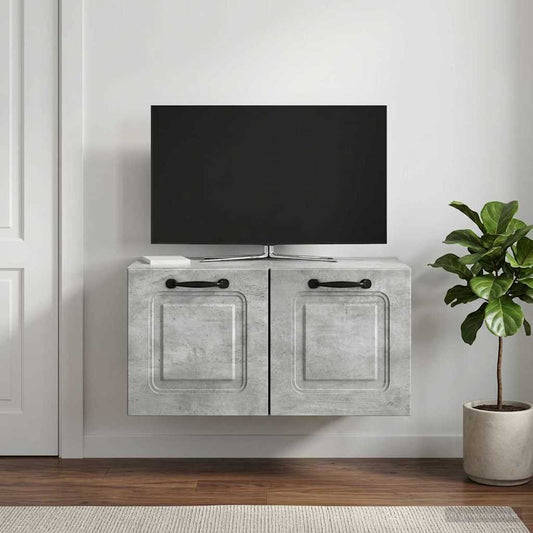 vidaXL Wall-Mounted TV Cabinet Concrete Grey 59.5 x 31 x 30 cm