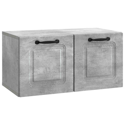 vidaXL Wall-Mounted TV Cabinet Concrete Grey 59.5 x 31 x 30 cm