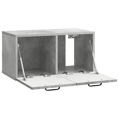 vidaXL Wall-Mounted TV Cabinet Concrete Grey 59.5 x 31 x 30 cm