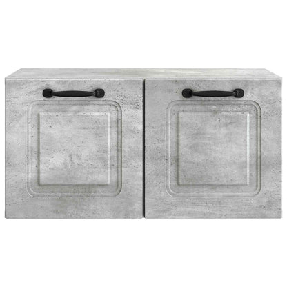 vidaXL Wall-Mounted TV Cabinet Concrete Grey 59.5 x 31 x 30 cm