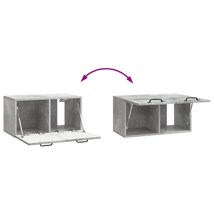 vidaXL Wall-Mounted TV Cabinet Concrete Grey 59.5 x 31 x 30 cm