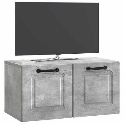 vidaXL Wall-Mounted TV Cabinet Concrete Grey 59.5 x 31 x 30 cm