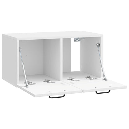 vidaXL Wall-Mounted TV Cabinet High Gloss White 59.5 x 31 x 30 cm