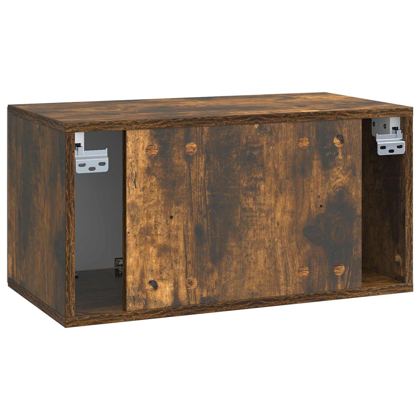 vidaXL Wall-Mounted TV Cabinet Smoked Oak 59.5 x 31 x 30 cm