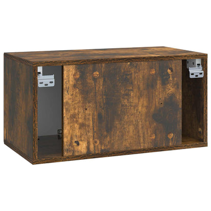 vidaXL Wall-Mounted TV Cabinet Smoked Oak 59.5 x 31 x 30 cm