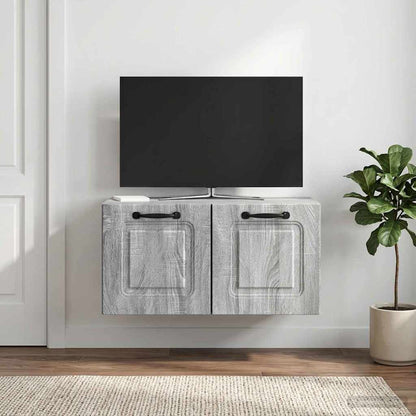 vidaXL Wall-Mounted TV Cabinet Grey Sonoma 59.5 x 31 x 30 cm