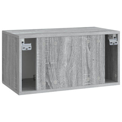 vidaXL Wall-Mounted TV Cabinet Grey Sonoma 59.5 x 31 x 30 cm