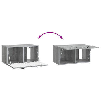 vidaXL Wall-Mounted TV Cabinet Grey Sonoma 59.5 x 31 x 30 cm