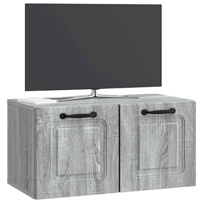 vidaXL Wall-Mounted TV Cabinet Grey Sonoma 59.5 x 31 x 30 cm