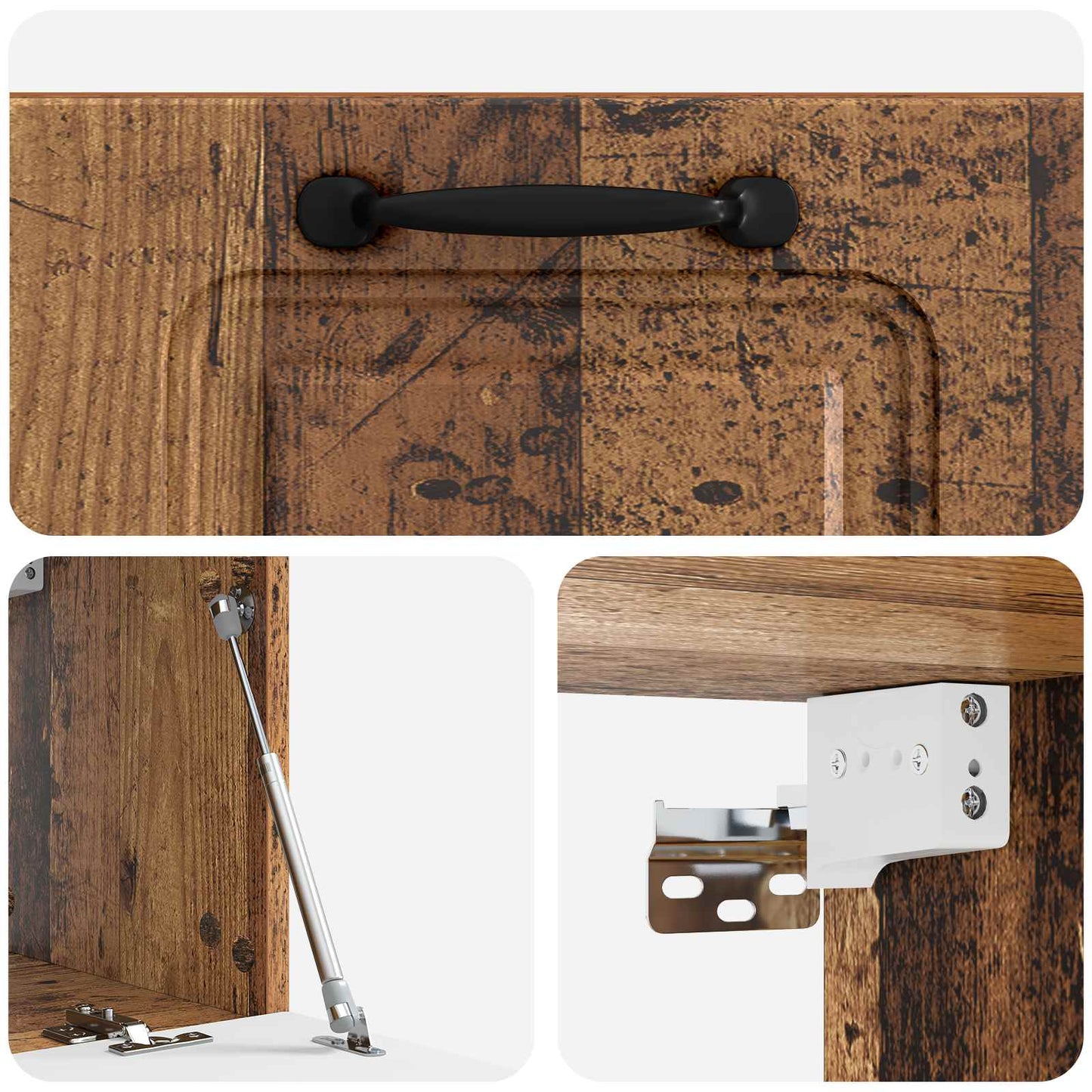 vidaXL Wall-Mounted TV Cabinet Wall-mounted Old Wood 59.5 x 31 x 30 cm