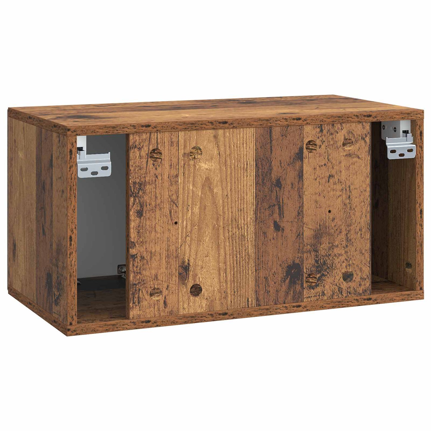 vidaXL Wall-Mounted TV Cabinet Wall-mounted Old Wood 59.5 x 31 x 30 cm