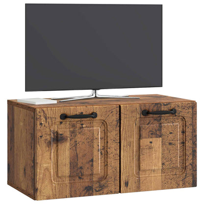 vidaXL Wall-Mounted TV Cabinet Wall-mounted Old Wood 59.5 x 31 x 30 cm