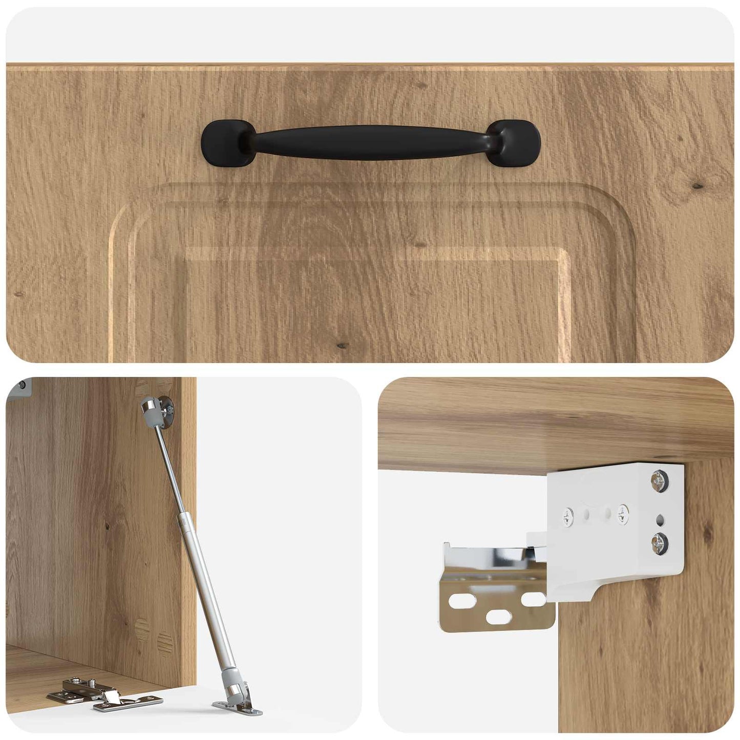 vidaXL Wall-Mounted TV Cabinet 59.5 x 31 x 30 cm Artisan Oak