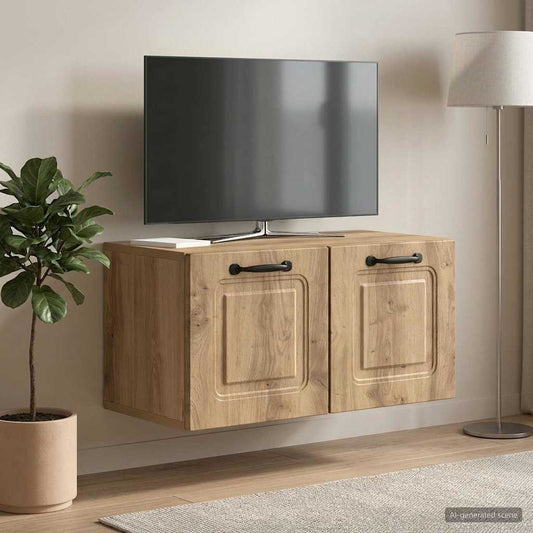 vidaXL Wall-Mounted TV Cabinet 59.5 x 31 x 30 cm Artisan Oak