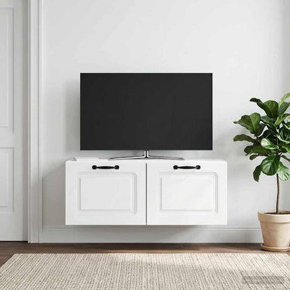 vidaXL Wall-Mounted TV Cabinet White 78.5 x 31 x 30 cm Engineered Wood