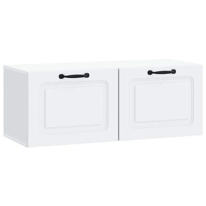 vidaXL Wall-Mounted TV Cabinet White 78.5 x 31 x 30 cm Engineered Wood