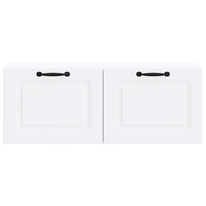 vidaXL Wall-Mounted TV Cabinet White 78.5 x 31 x 30 cm Engineered Wood