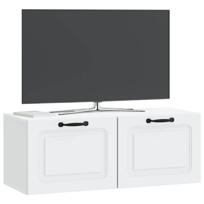 vidaXL Wall-Mounted TV Cabinet White 78.5 x 31 x 30 cm Engineered Wood