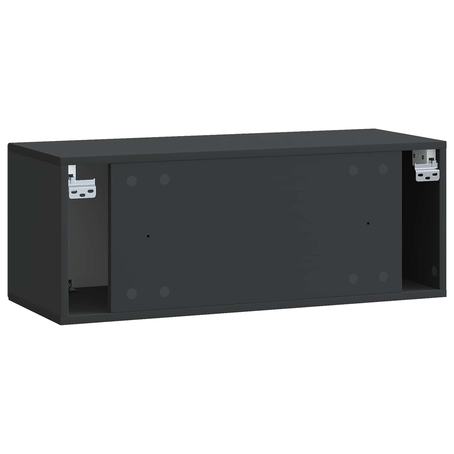 vidaXL Wall-Mounted TV Cabinet Black 78.5 x 31 x 30 cm Engineered Wood