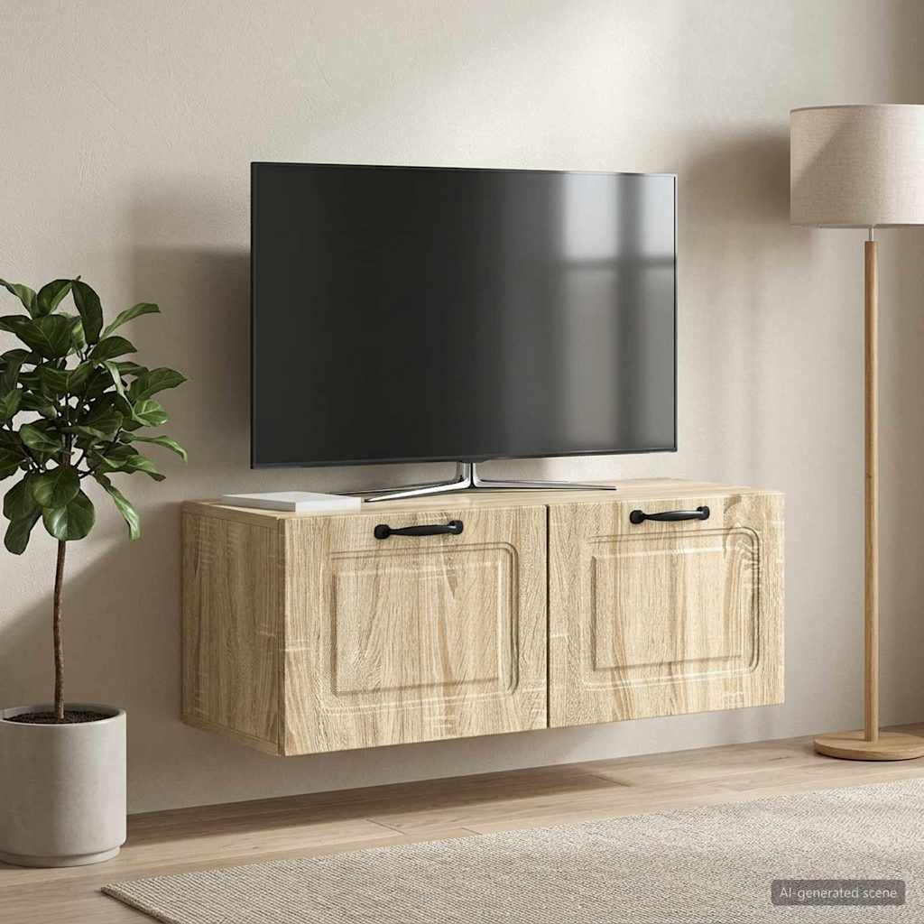 vidaXL Wall-Mounted TV Cabinet Sonoma Oak 78.5 x 31 x 30 cm