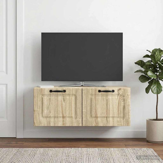 vidaXL Wall-Mounted TV Cabinet Sonoma Oak 78.5 x 31 x 30 cm