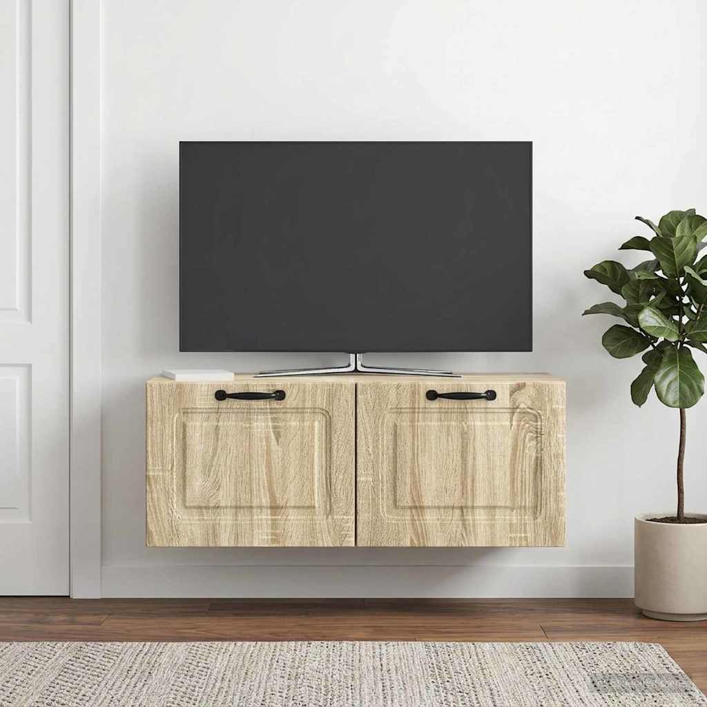 vidaXL Wall-Mounted TV Cabinet Sonoma Oak 78.5 x 31 x 30 cm