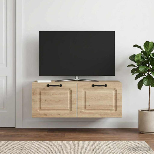 vidaXL Wall-Mounted TV Cabinet Concrete Grey 78.5 x 31 x 30 cm
