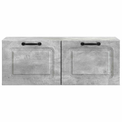 vidaXL Wall-Mounted TV Cabinet Concrete Grey 78.5 x 31 x 30 cm
