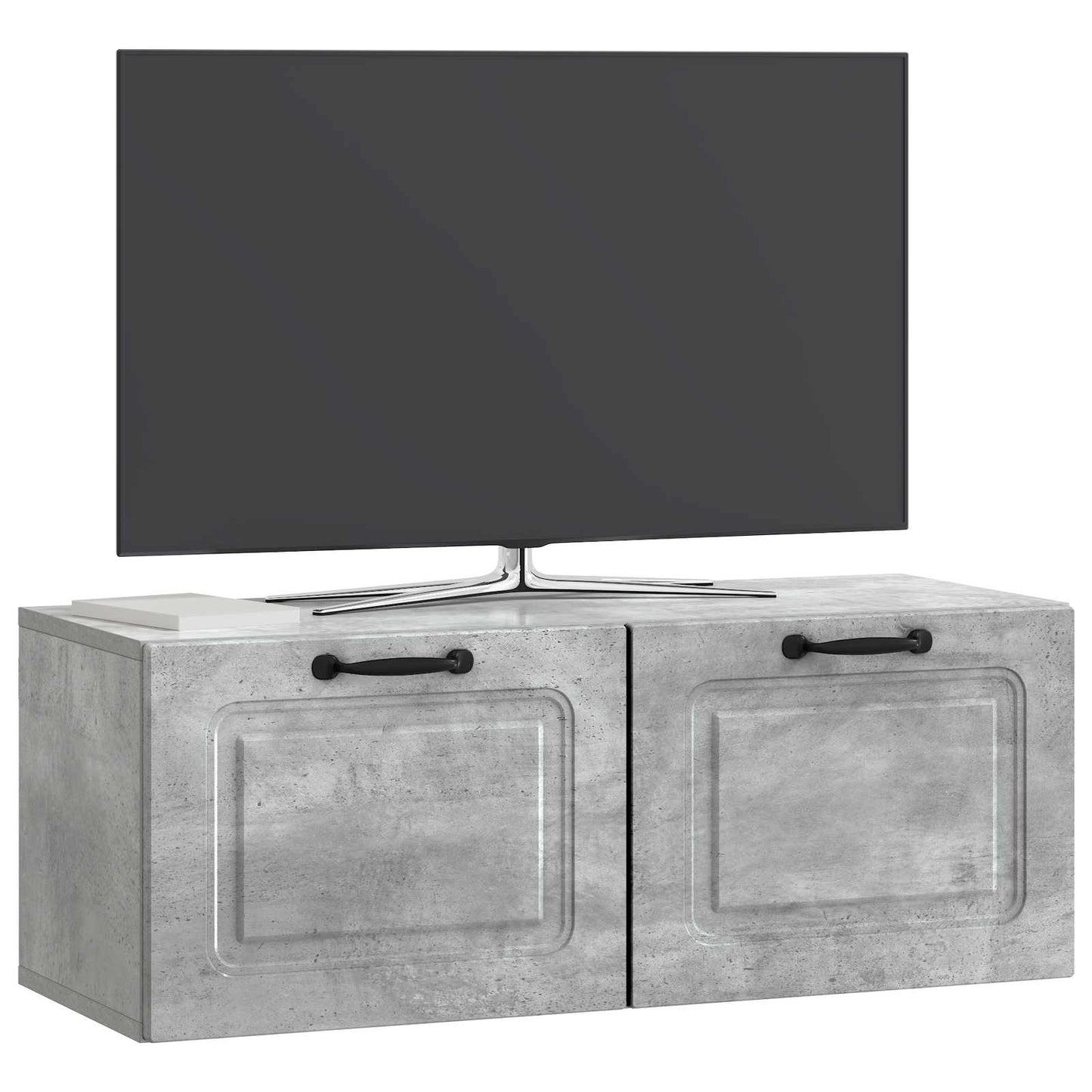 vidaXL Wall-Mounted TV Cabinet Concrete Grey 78.5 x 31 x 30 cm
