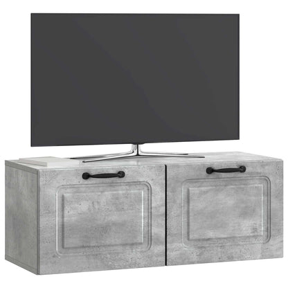 vidaXL Wall-Mounted TV Cabinet Concrete Grey 78.5 x 31 x 30 cm