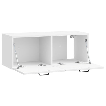 vidaXL Wall-Mounted TV Cabinet High Gloss White 78.5 x 31 x 30 cm