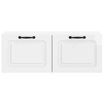 vidaXL Wall-Mounted TV Cabinet High Gloss White 78.5 x 31 x 30 cm