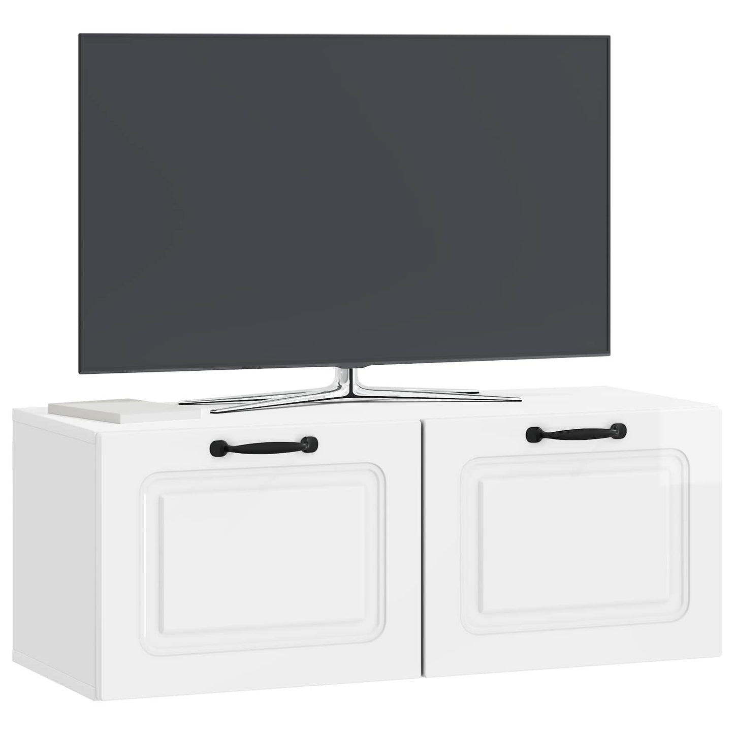 vidaXL Wall-Mounted TV Cabinet High Gloss White 78.5 x 31 x 30 cm
