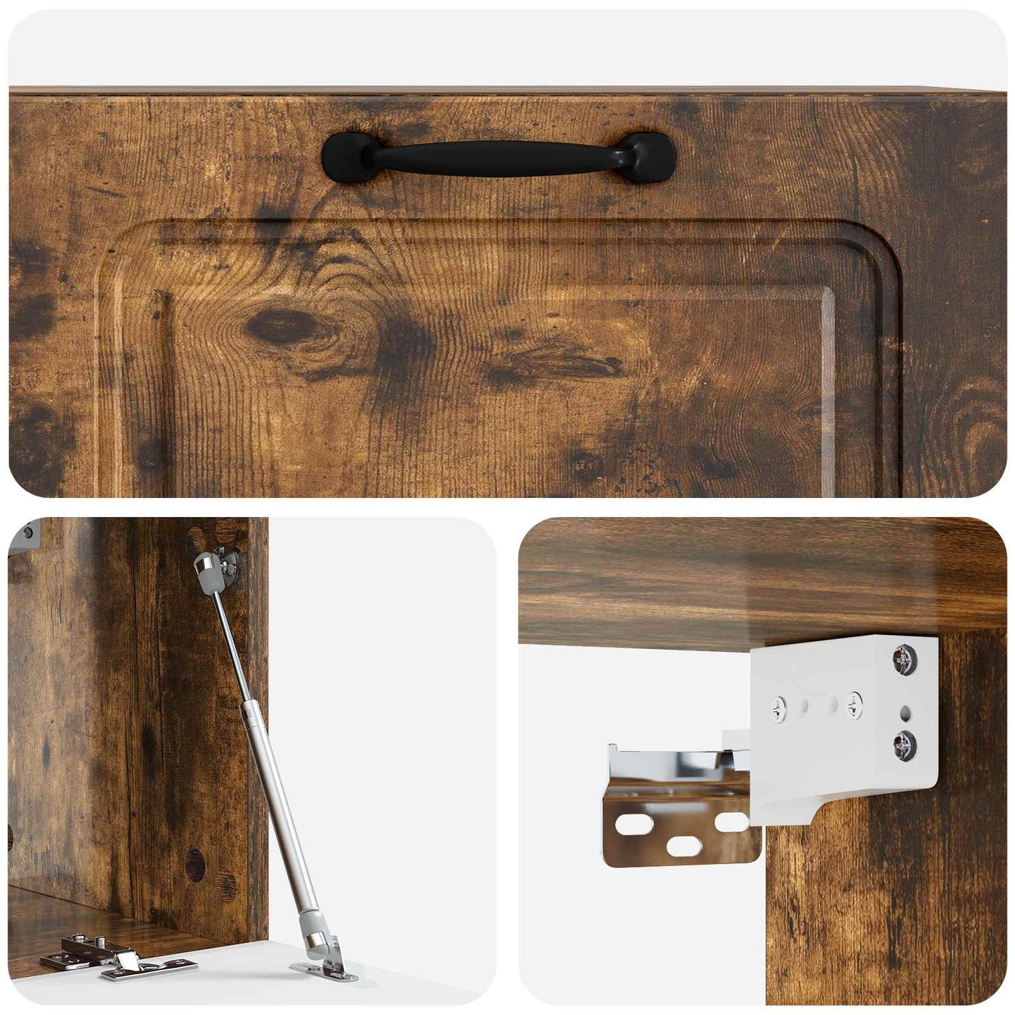 vidaXL Wall-Mounted TV Cabinet Smoked Oak 78.5 x 31 x 30 cm
