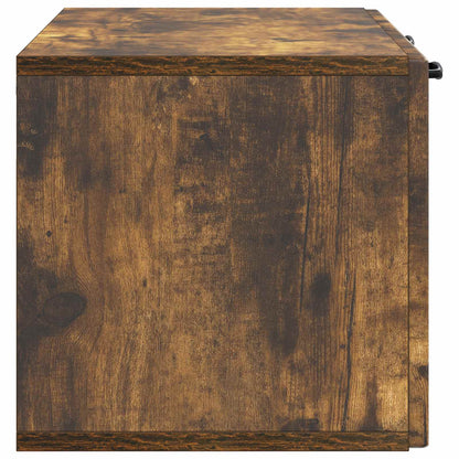vidaXL Wall-Mounted TV Cabinet Smoked Oak 78.5 x 31 x 30 cm
