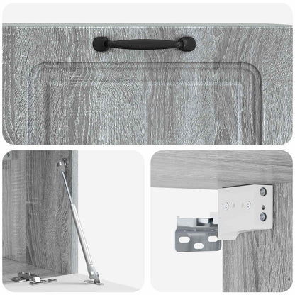 vidaXL Wall-Mounted TV Cabinet 78.5 x 31 x 30 cm Grey Sonoma