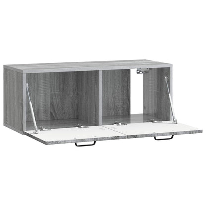vidaXL Wall-Mounted TV Cabinet 78.5 x 31 x 30 cm Grey Sonoma